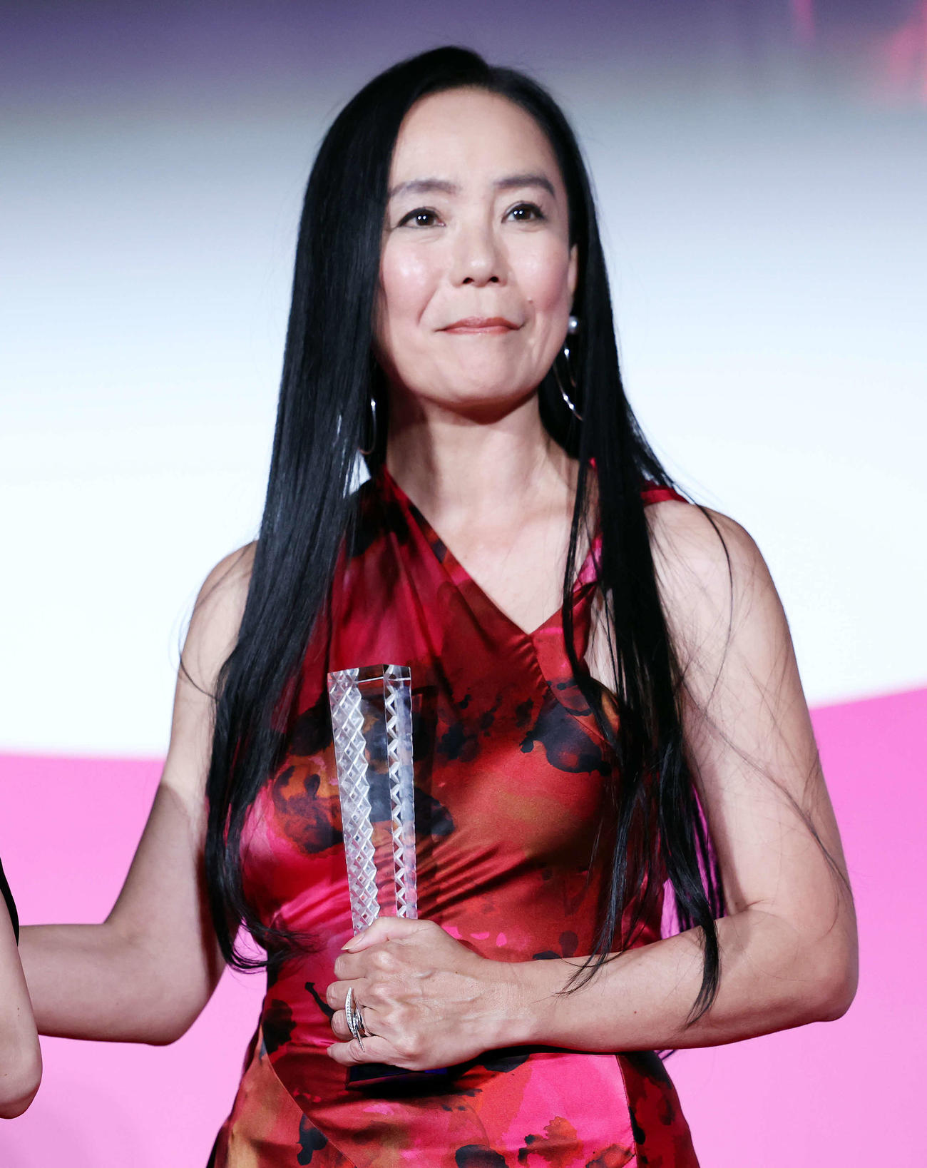 最優秀女優賞を受賞した河瀨直美（撮影・鈴木正人）