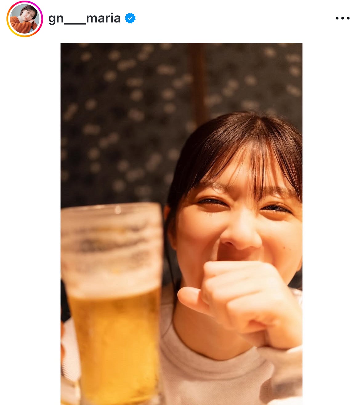 清水麻璃亜のインスタグラムから