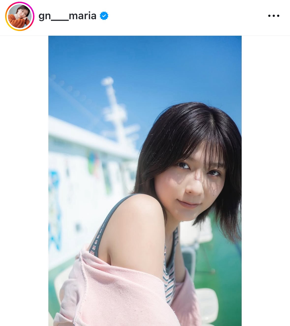 清水麻璃亜のインスタグラムから