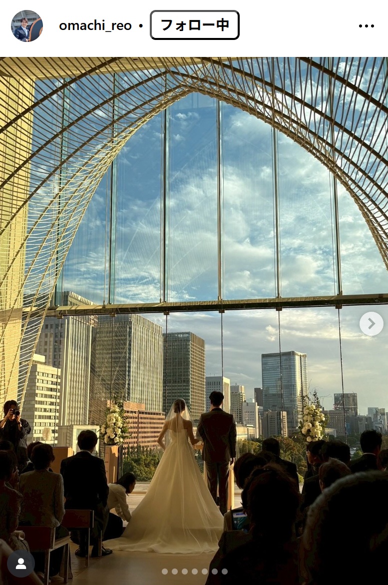 大町怜央 アナのインスタグラムから