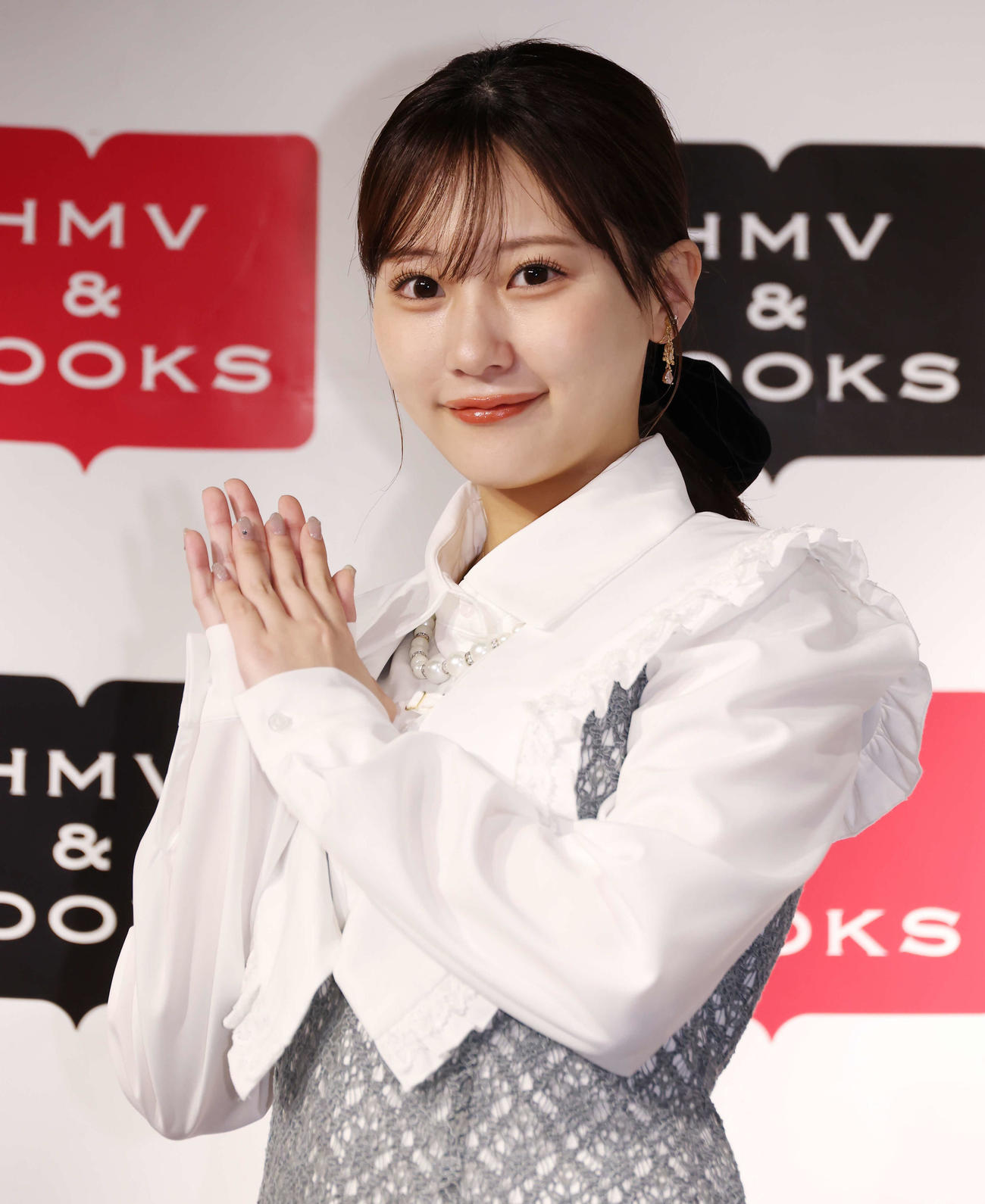 カレンダー発売記念イベントを行った田中美久（撮影・中島郁夫）