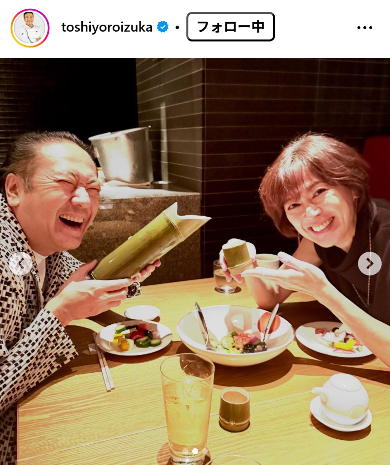 鎧塚俊彦のインスタグラムから