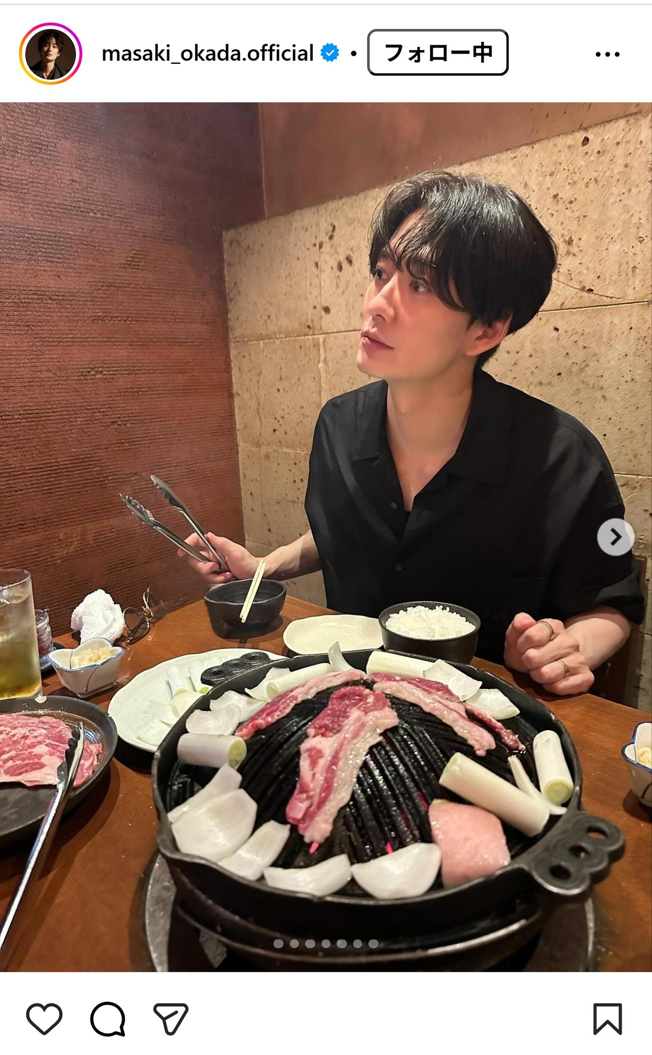 岡田将生のインスタグラムから