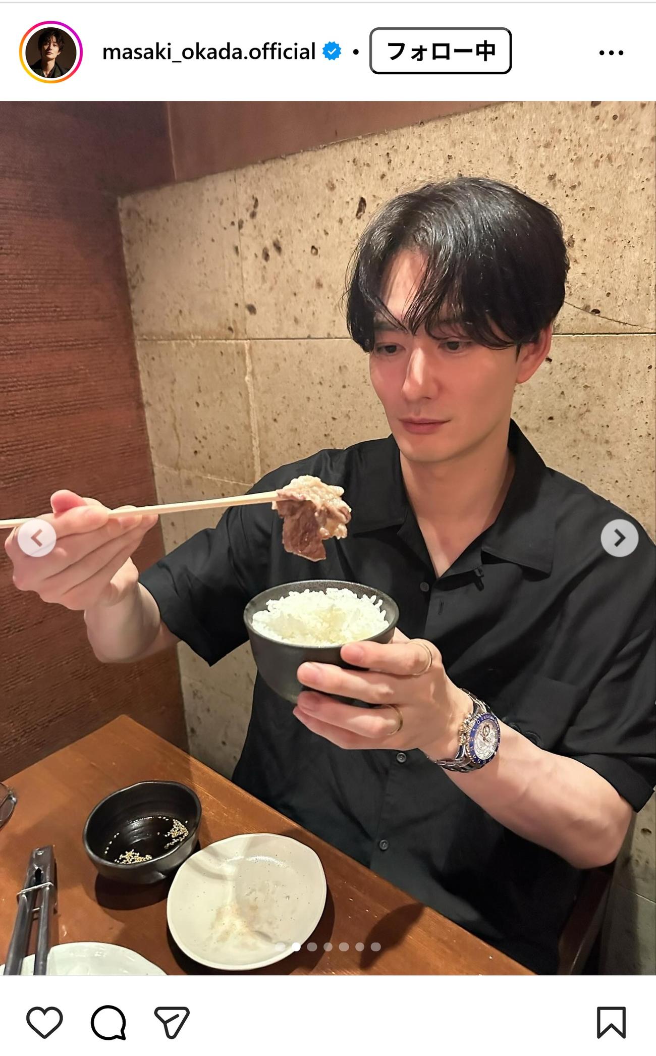 岡田将生のインスタグラムから