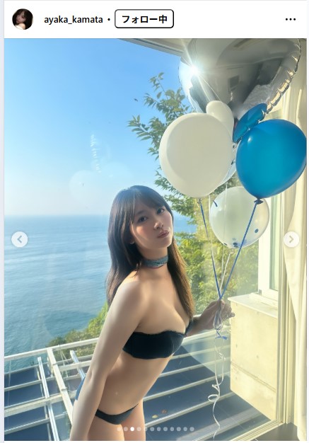 鎌田彩樺のインスタグラムから