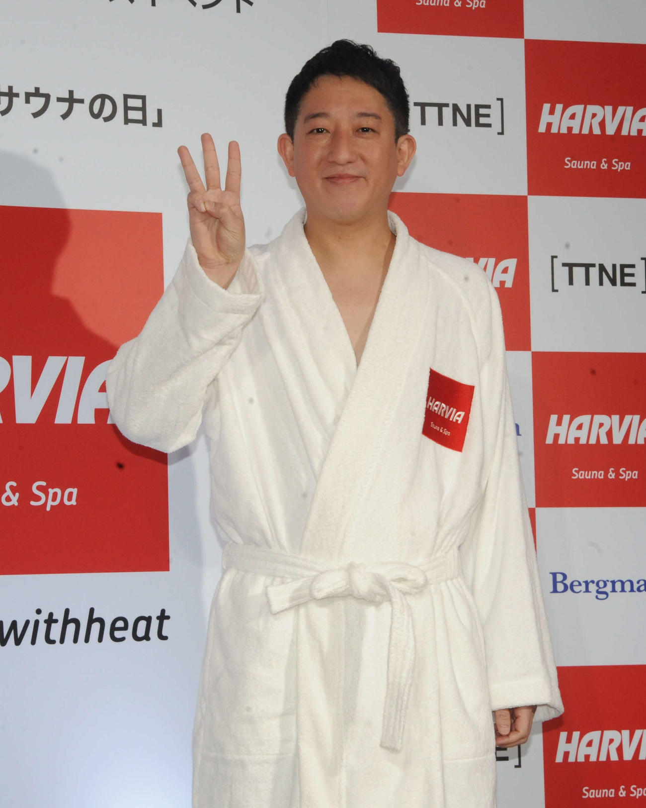 フィンランド発のサウナブランド日本上陸イベントに出席した清水みさとの夫サバンナ高橋茂雄（2023年3月撮影）