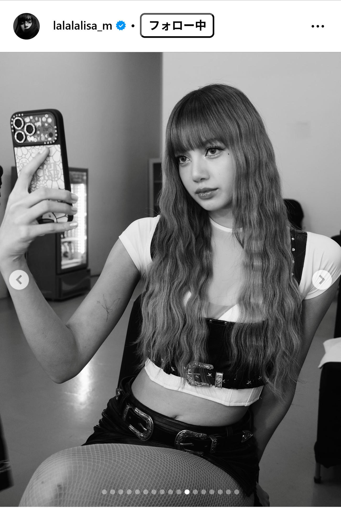 BLACKPINK・LISAのインスタグラムから
