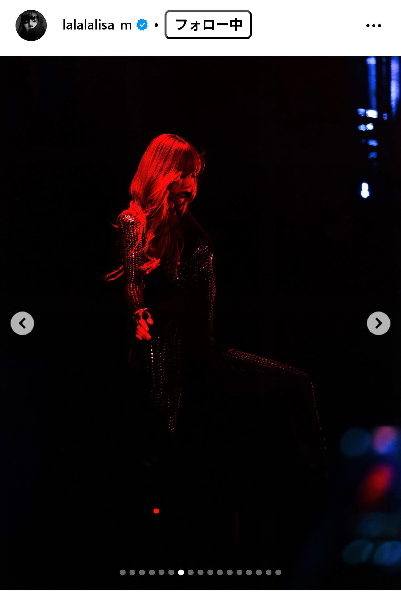 BLACKPINK・LISAのインスタグラムから