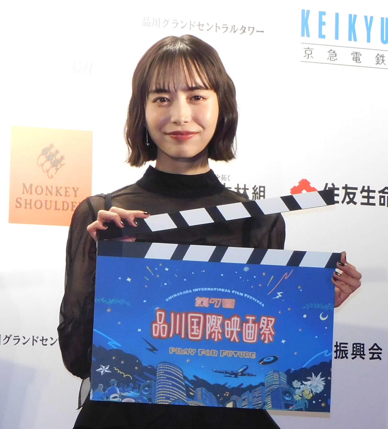 品川国際映画祭オープニングセレモニーに登壇した井桁弘恵（撮影・寺本吏輝）