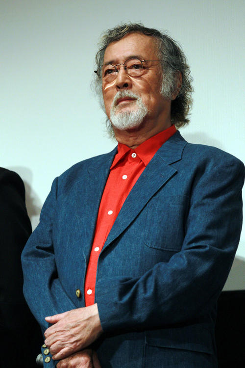 10年、映画「座頭市　THE LAST」初日舞台あいさつに出席した仲代達矢さん