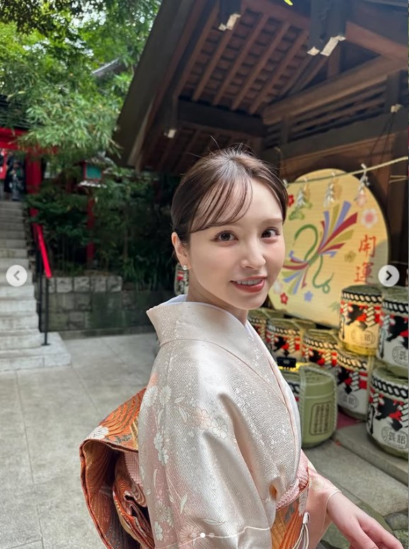 角谷暁子アナのインスタグラムから