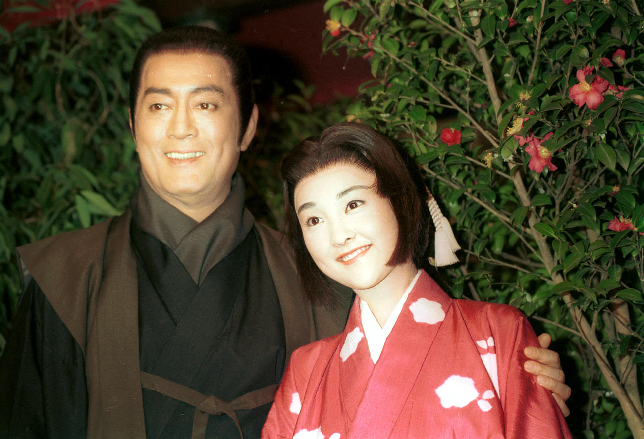 96年、NHK大河ドラマ「秀吉」で親子共演する仲代達矢さんと長女で女優の仲代奈緒
