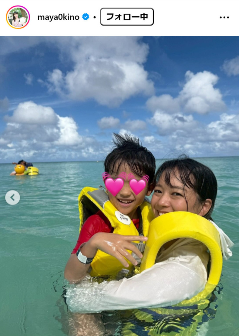 紀真耶アナのインスタグラムから
