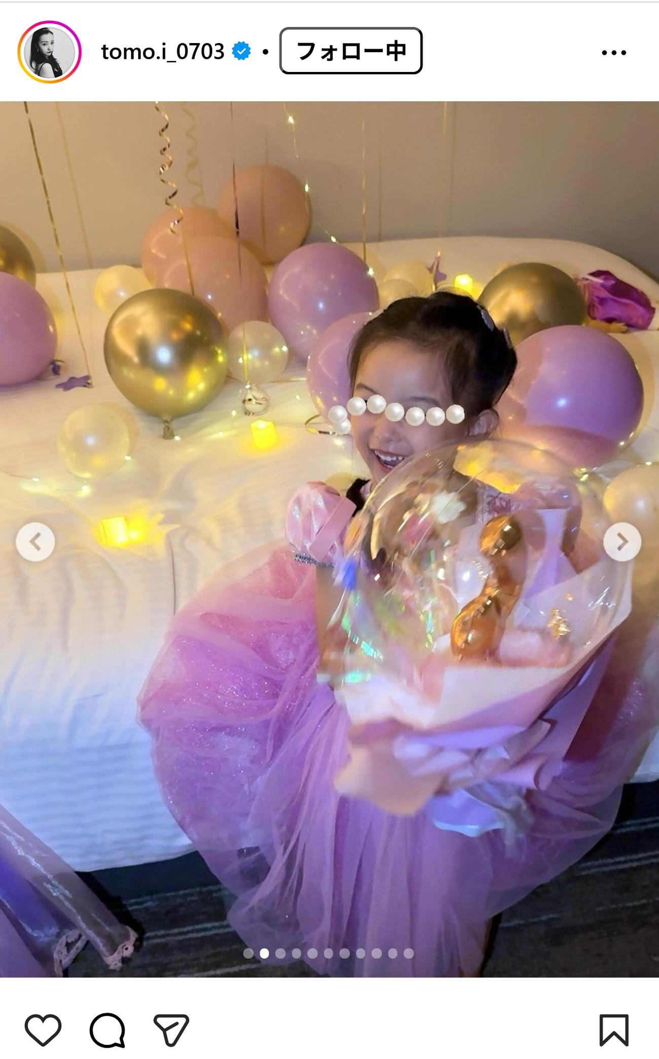 板野友美のインスタグラムから