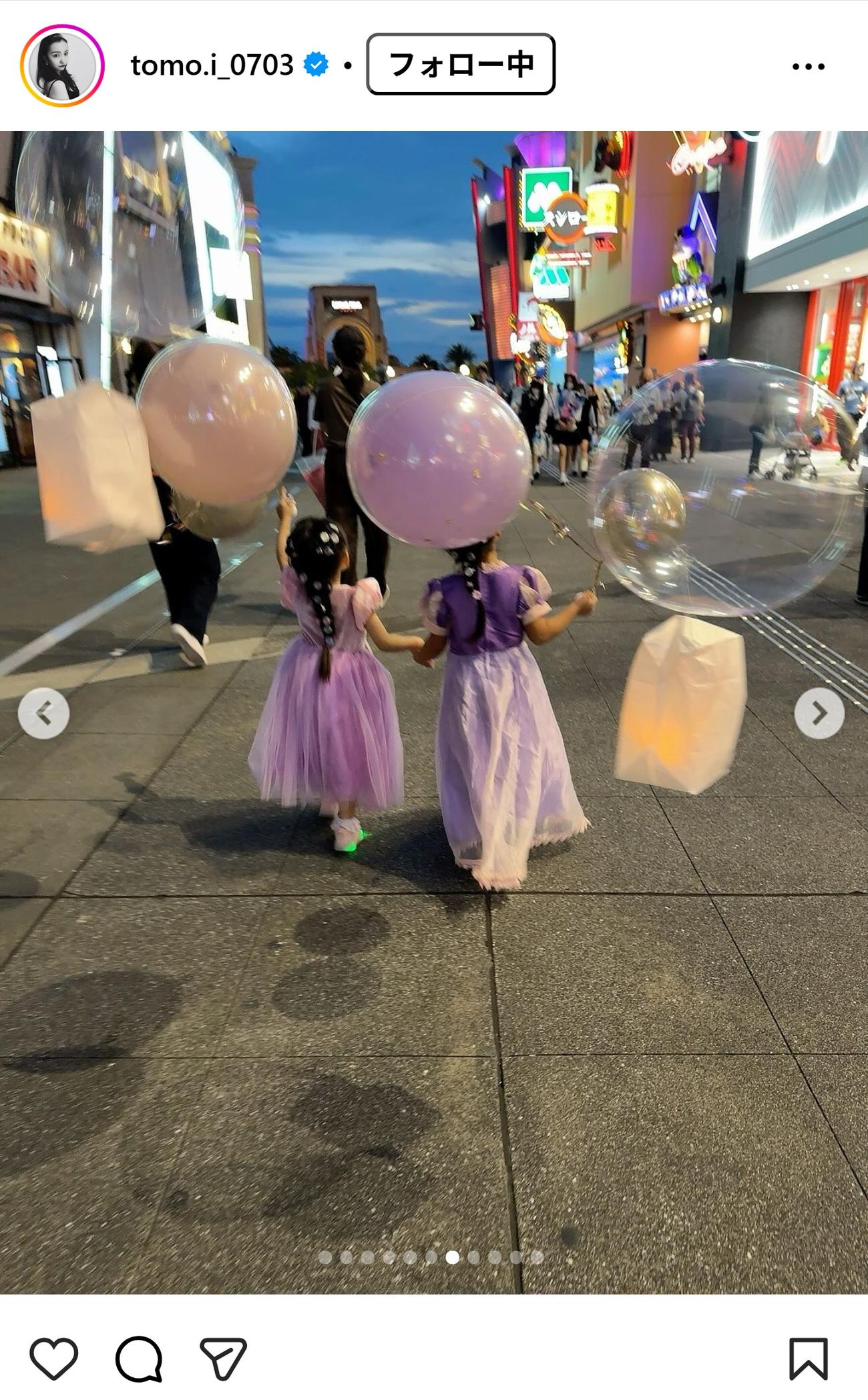 板野友美のインスタグラムから
