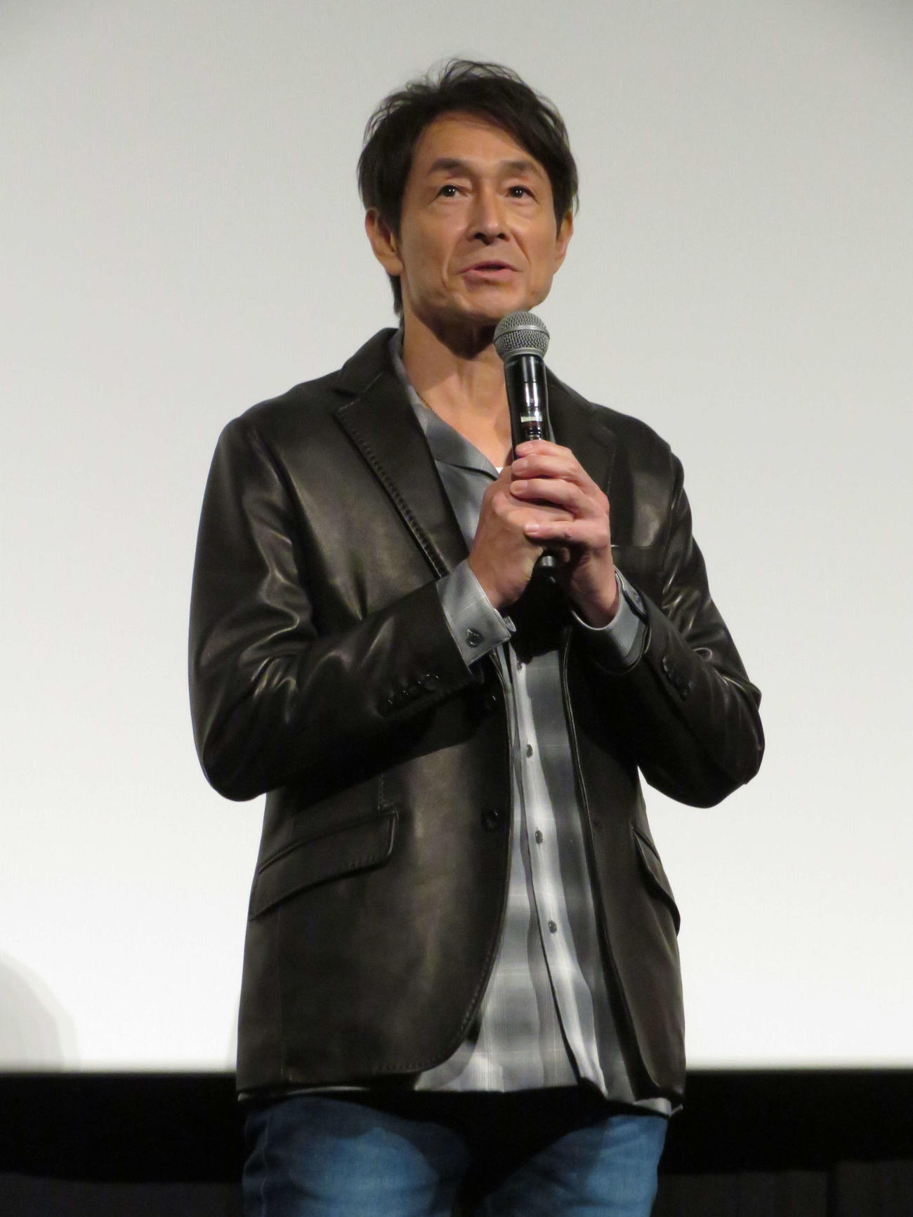 米映画「スプリングスティーン　孤独のハイウェイ」公開直前プレミアイベントに登壇した吉田栄作（撮影・村上幸将）