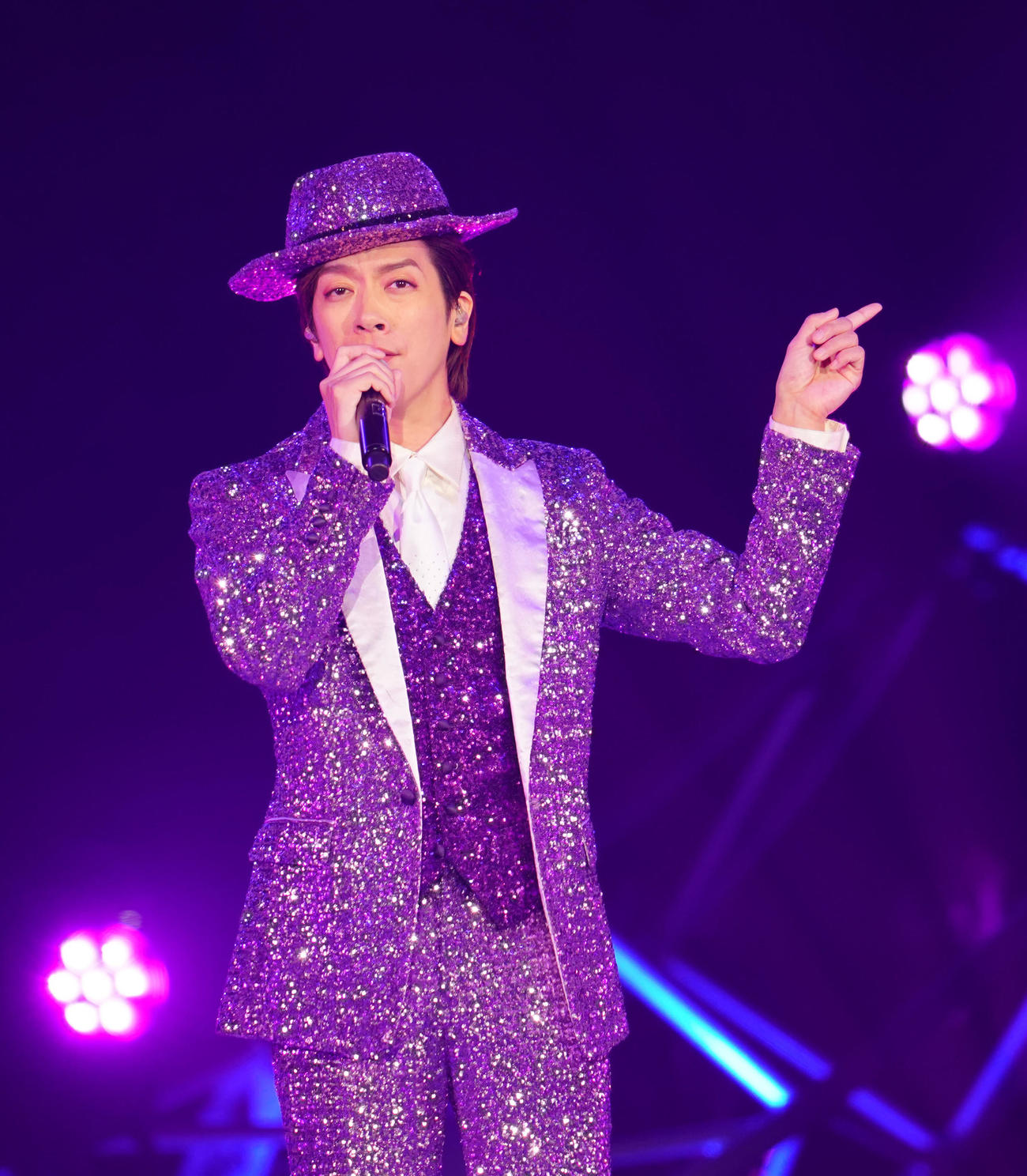 「五木JAM」で熱唱する一之森大湖（撮影・江口和貴）