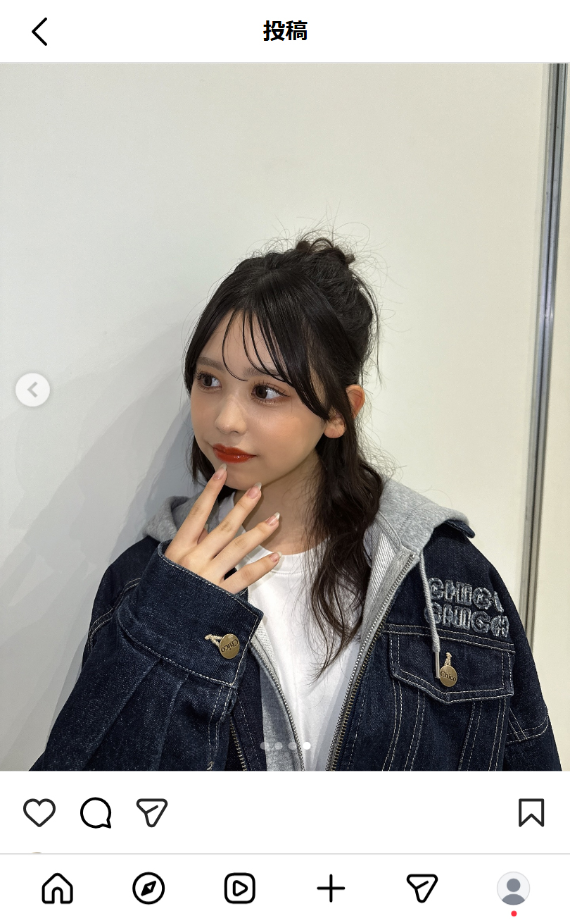 梶原叶渚のインスタグラムから
