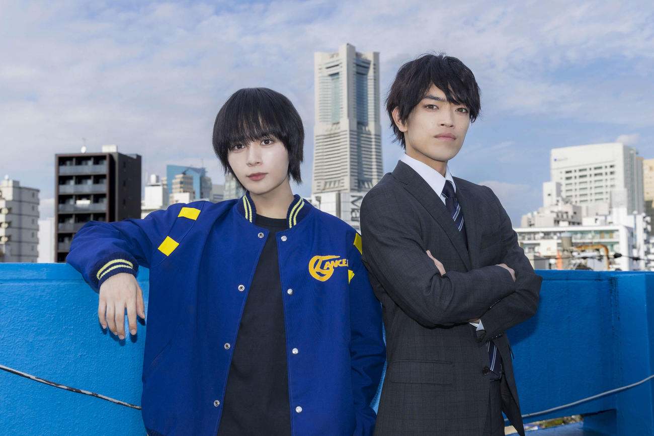 「東海テレビ×WOWOW　共同製作連続ドラマ　横浜ネイバーズ」でダブル主演を務めるなにわ男子の大西流星とtimelesz原嘉孝（右）
