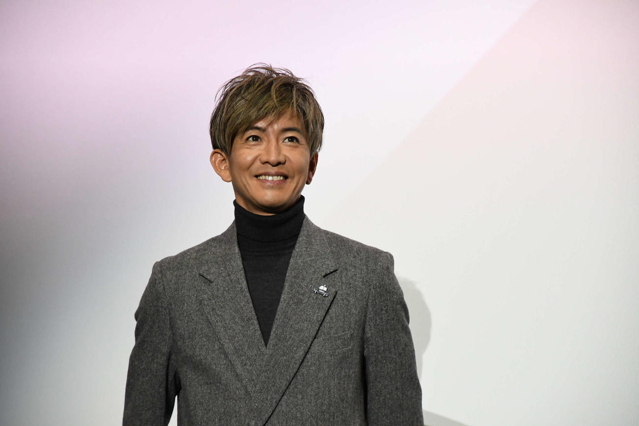 映画「TOKYOタクシー」の舞台あいさつに登壇した木村拓哉（撮影・阪口孝志）