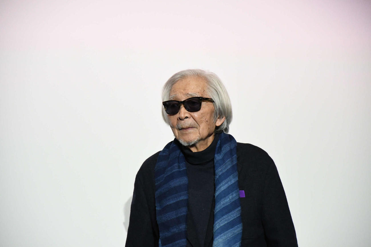 映画「TOKYOタクシー」の舞台あいさつに登壇した山田洋次監督（撮影・阪口孝志）