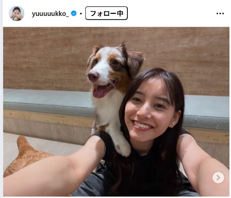 新木優子のインスタグラムから