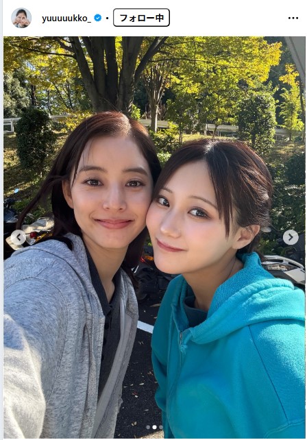 新木優子のインスタグラムから