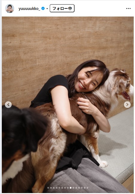 新木優子のインスタグラムから