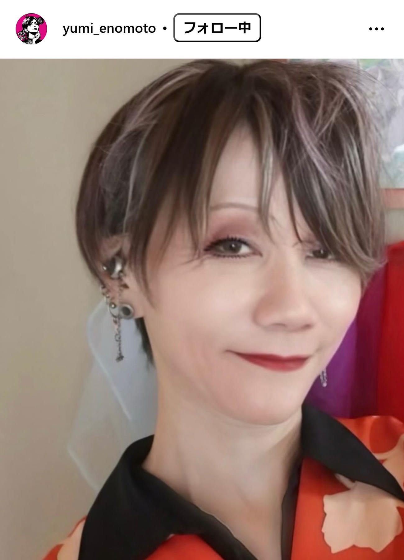 榎本由美さんのインスタグラムから