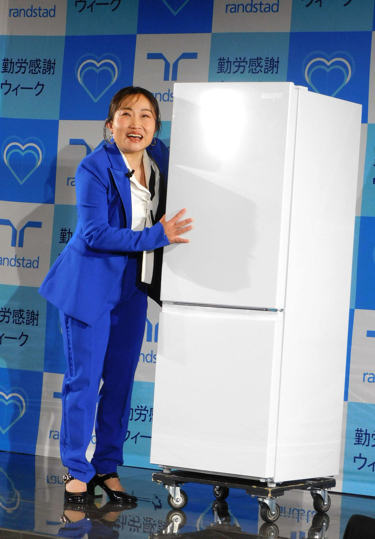 ランスタッド勤労感謝ウィーク2025「第2回お仕事大喜利フェス」に出席したキンタロー。（撮影・寺本吏輝）