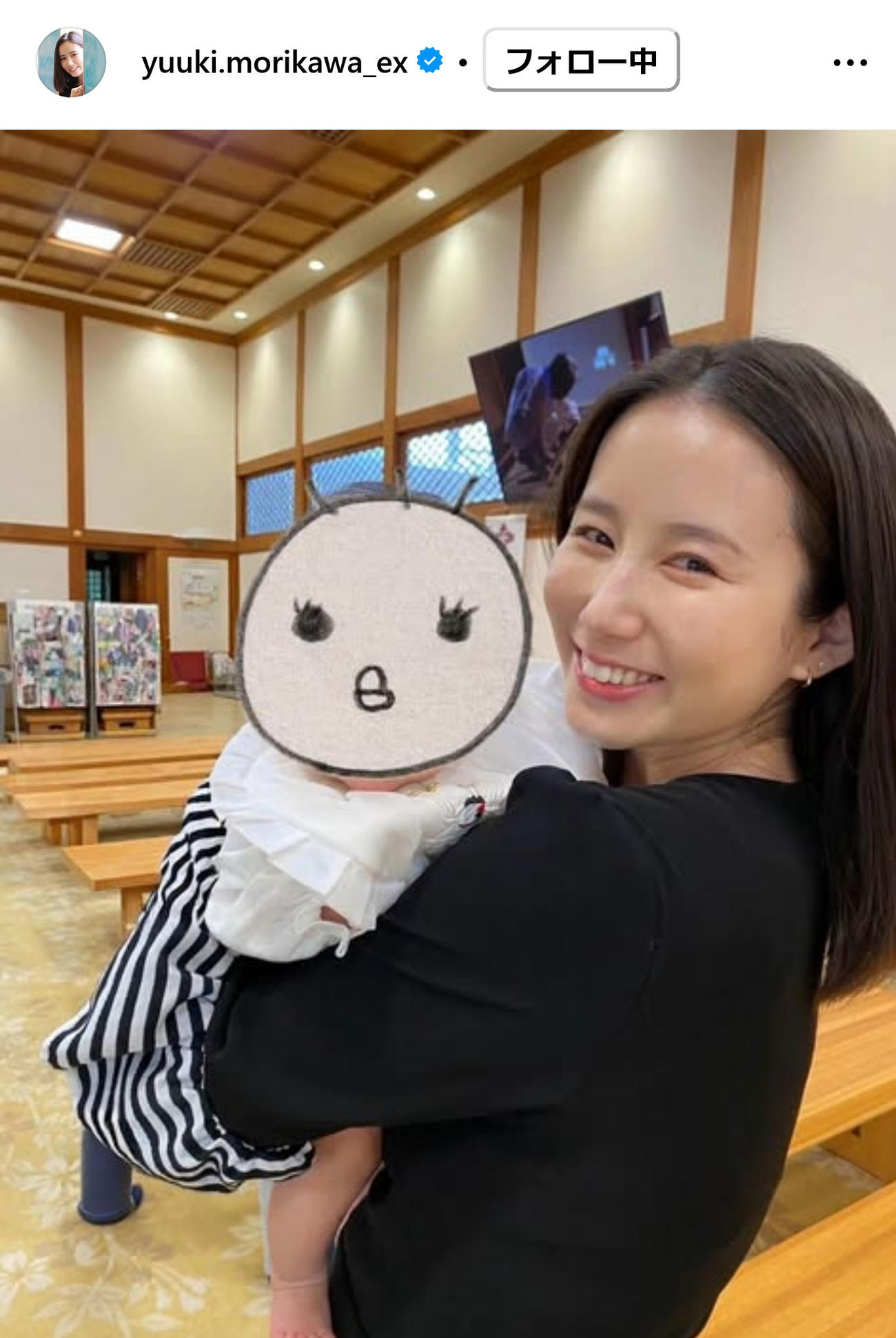 テレビ朝日・森川夕貴アナのインスタグラムから