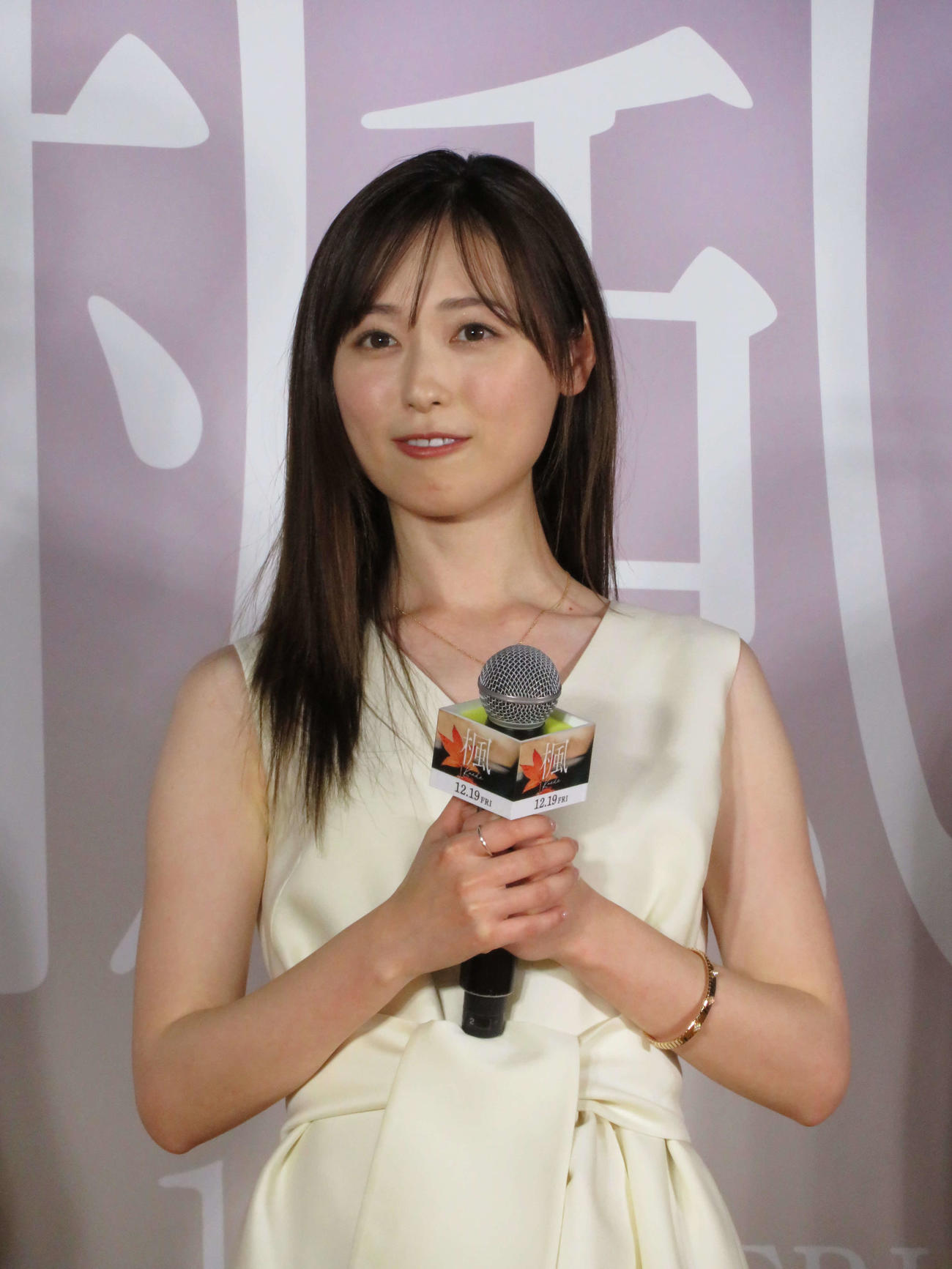 映画「楓」ジャパンプレミアに登壇した福原遥（撮影・村上幸将）