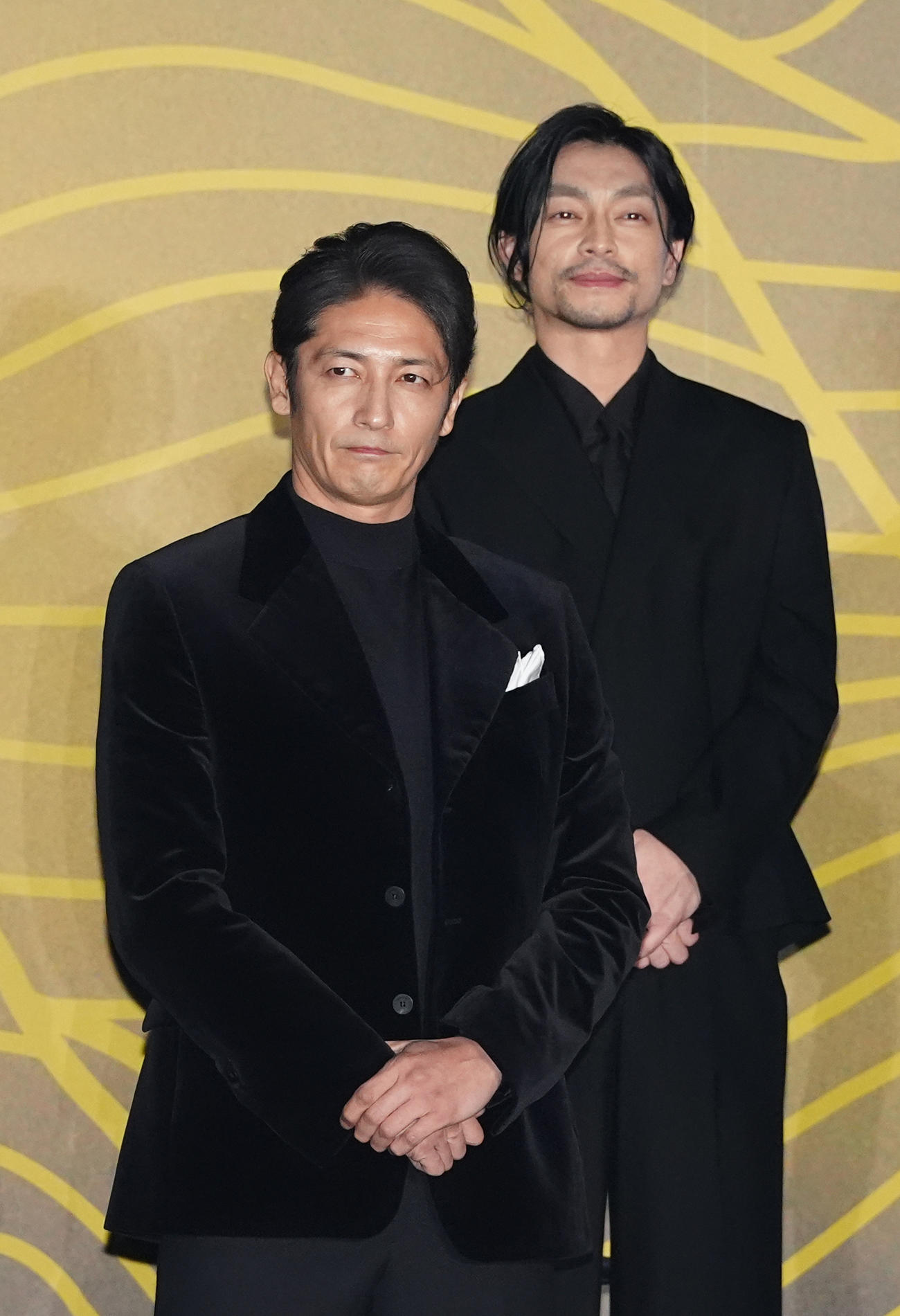Netflixシリーズ「イクサガミ」戦神祭で登壇する玉木宏（手前）と遠藤雄弥（撮影・江口和貴）