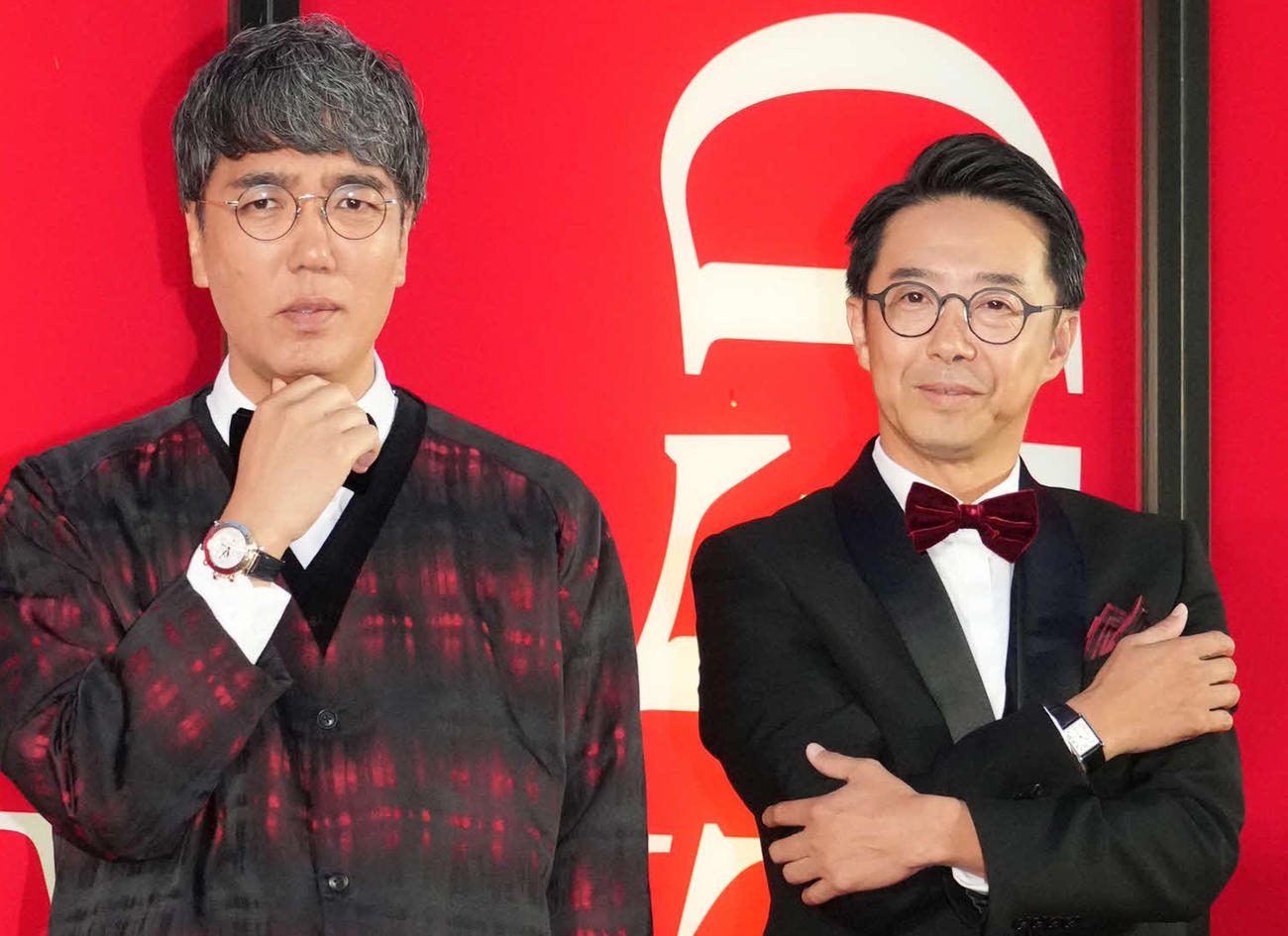 おぎやはぎの小木博明（左）と矢作兼（2023年9月撮影）