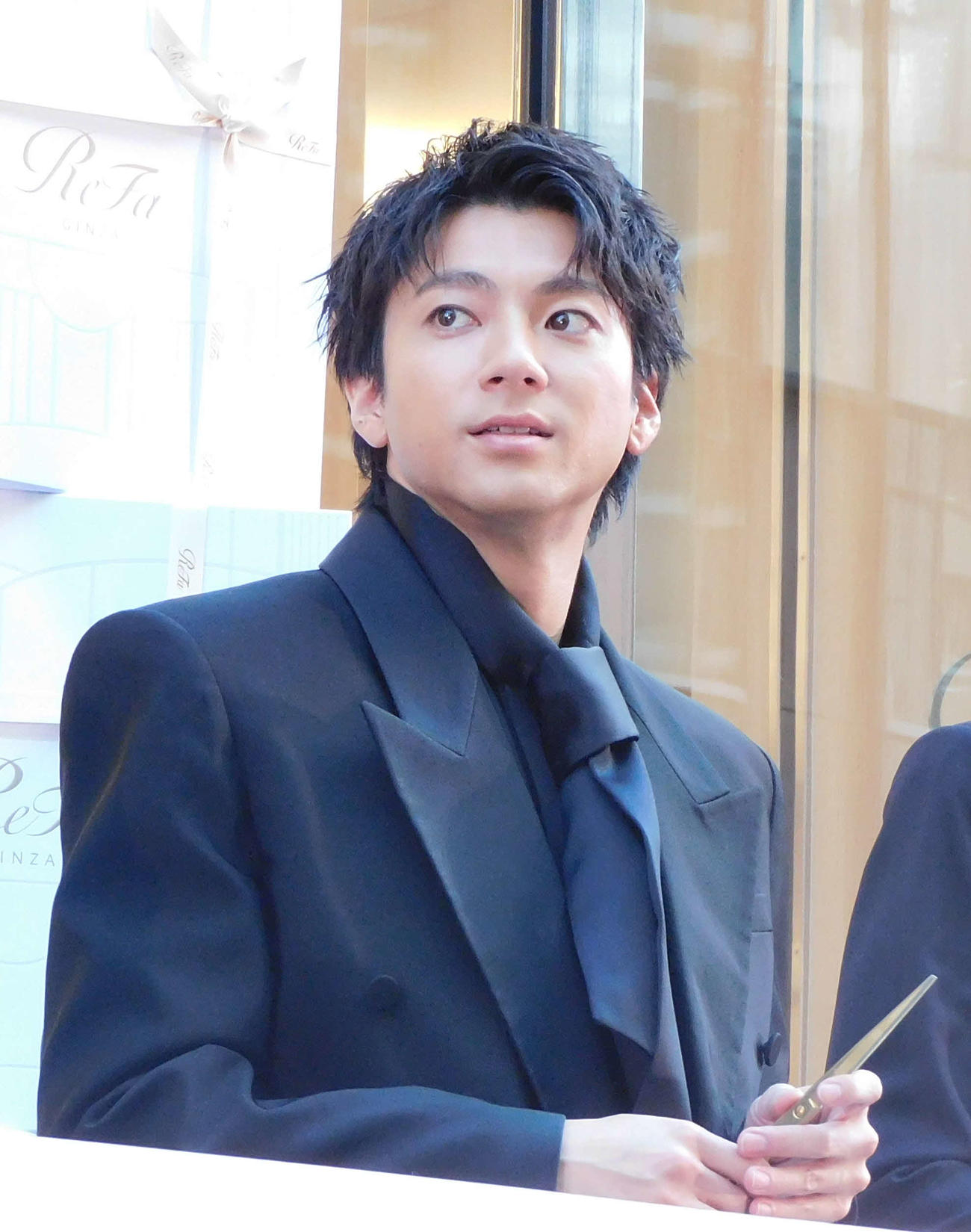 「ReFa GINZA」オープニングセレモニーに出席した山田裕貴（撮影・寺本吏輝）