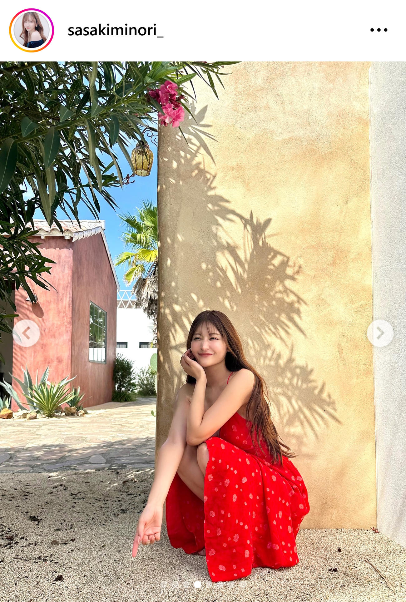 佐々木美乃里のインスタグラムから