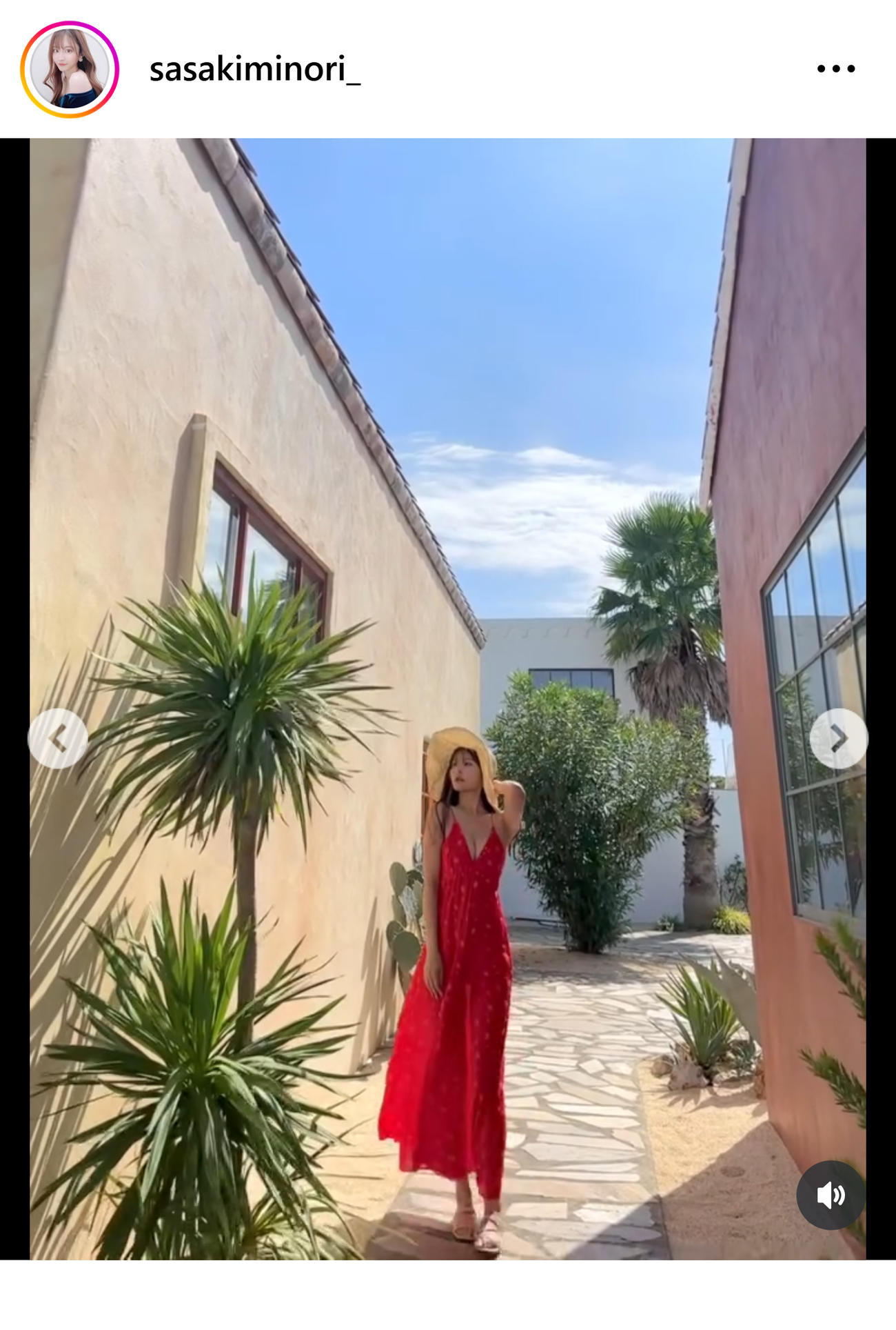 佐々木美乃里のインスタグラムから