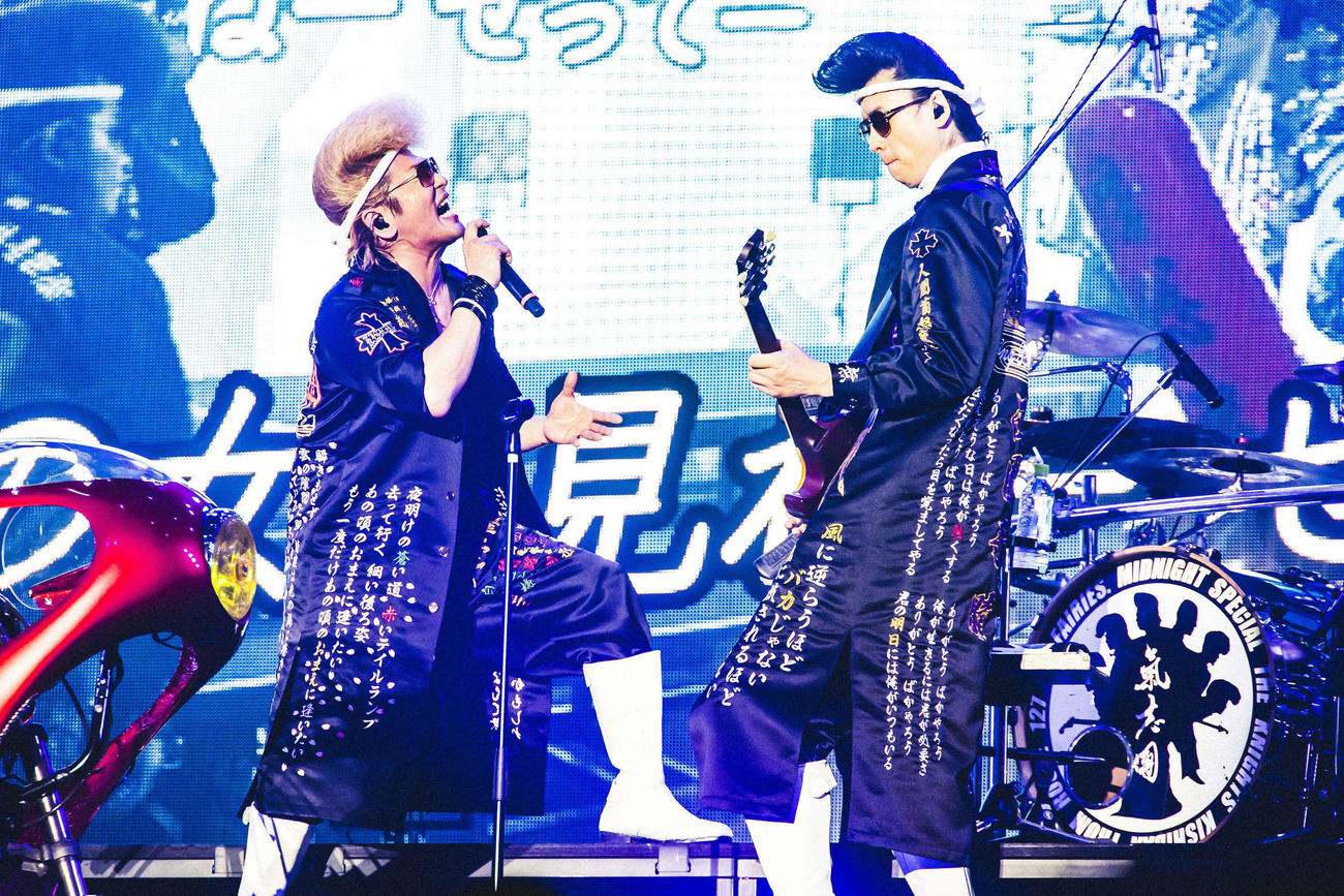 「氣志團万博2025～関東爆音パビリオン～」初日に出場した氣志團　撮影／青木カズロー