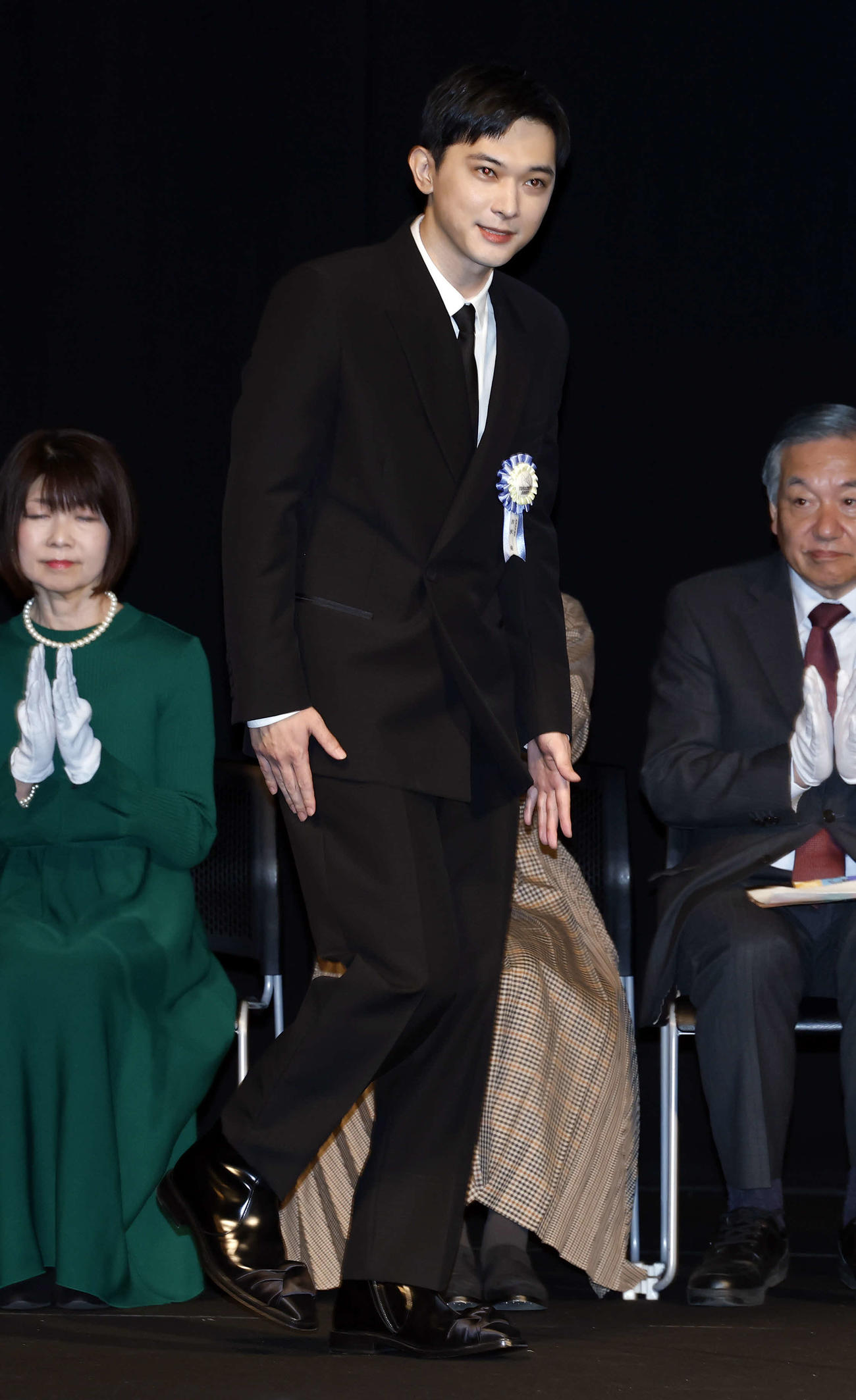 TAMA映画賞授賞式　最優秀男優賞を授賞し、登壇する吉沢亮（撮影・山本朝陽）