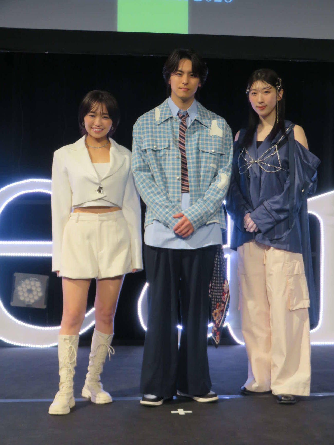 9年ぶりに1日限りの復活を果たしたDream5の、左から大原優乃、高野洸、日比美思