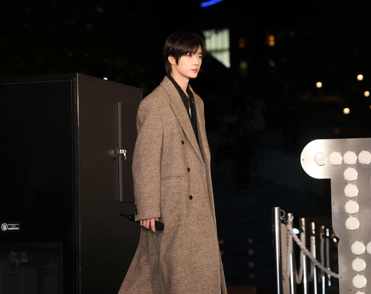点灯式に登場するBEOMGYU（撮影・増田悦実）