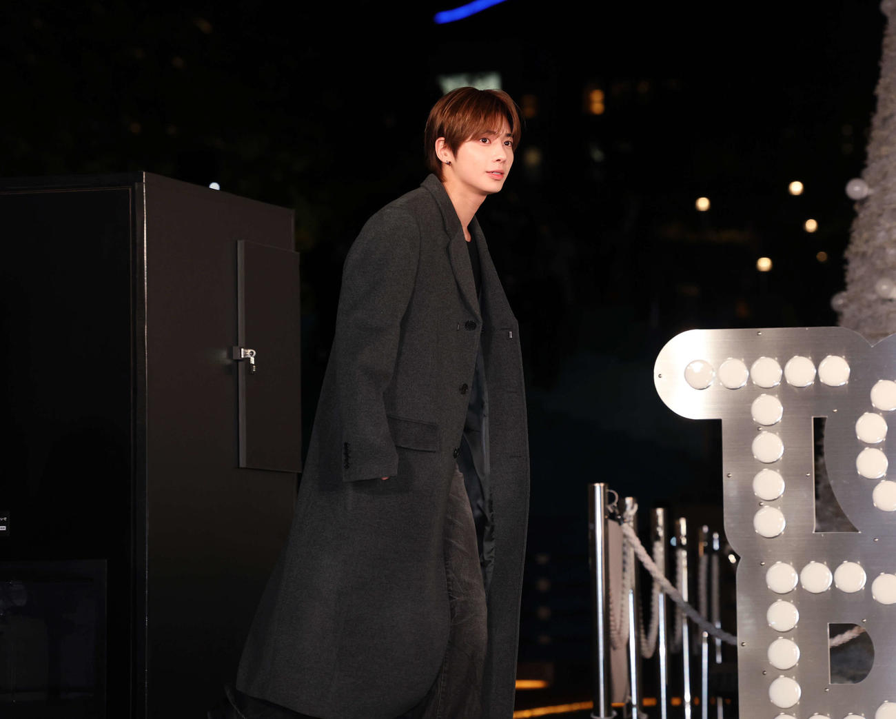 点灯式に登場するTAEHYUN（撮影・増田悦実）