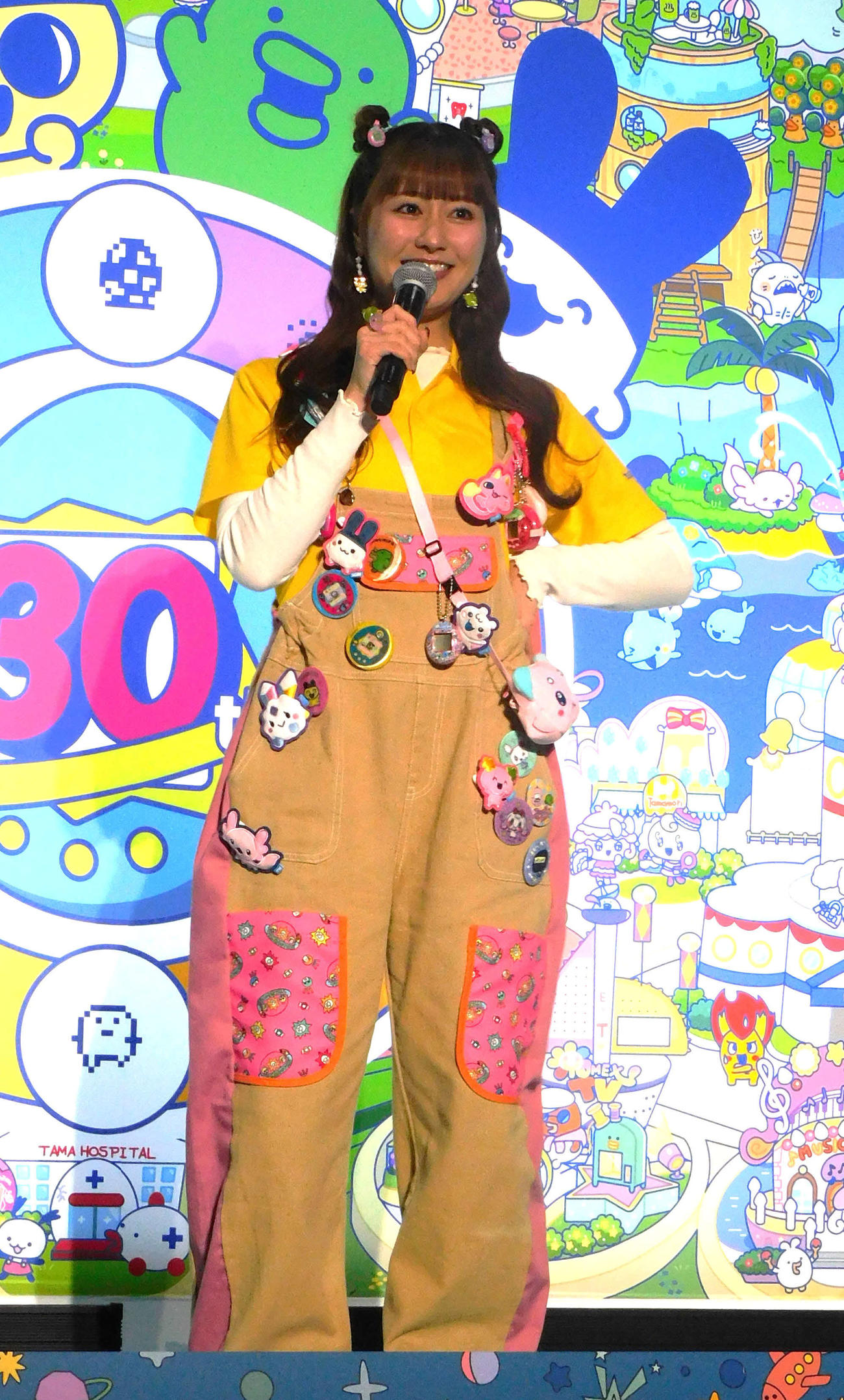 たまごっち30周年発表会に出席した佐々木彩夏（撮影・寺本吏輝）