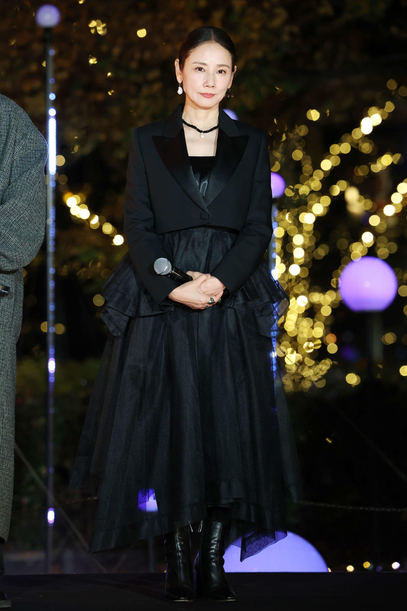 「映画ラストマン－FIRST LOVE－」プレミアム点灯式に登壇した吉田羊（撮影・宮地輝）