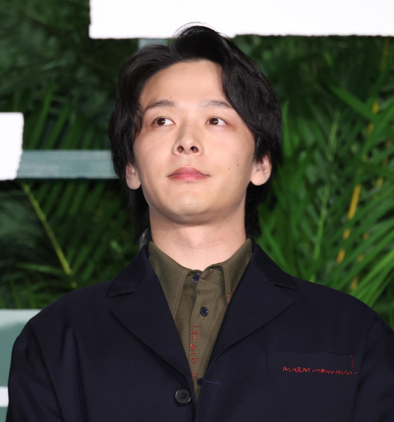 映画「ペリリュー」舞台あいさつを行った中村倫也（撮影・中島郁夫）