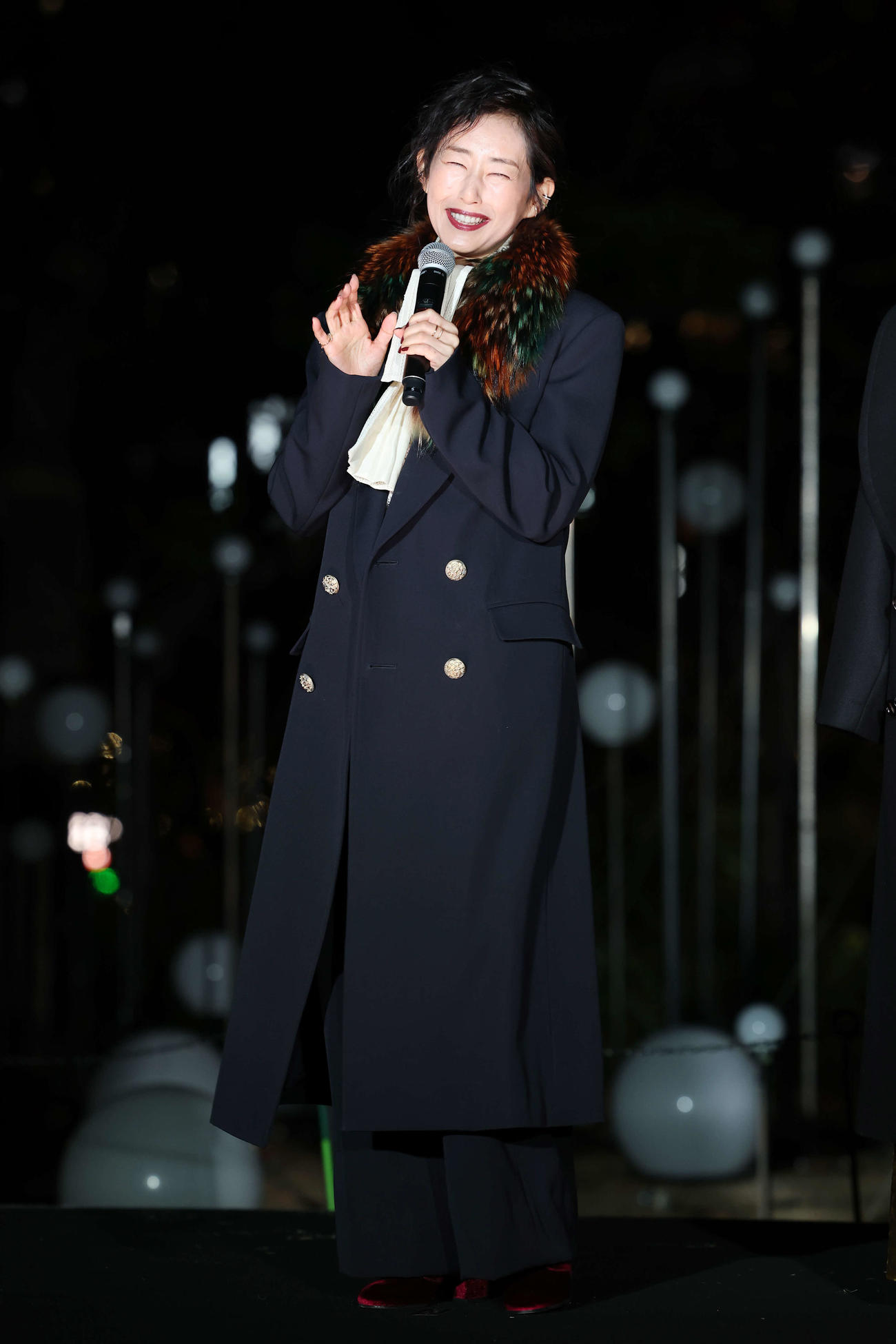 「映画ラストマン－FIRST LOVE－」プレミアム点灯式に登壇した木村多江（撮影・宮地輝）