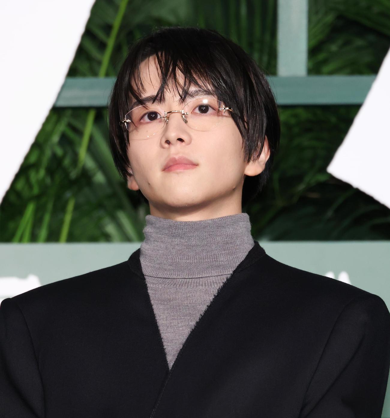 映画「ペリリュー」舞台あいさつを行った板垣李光人（撮影・中島郁夫）