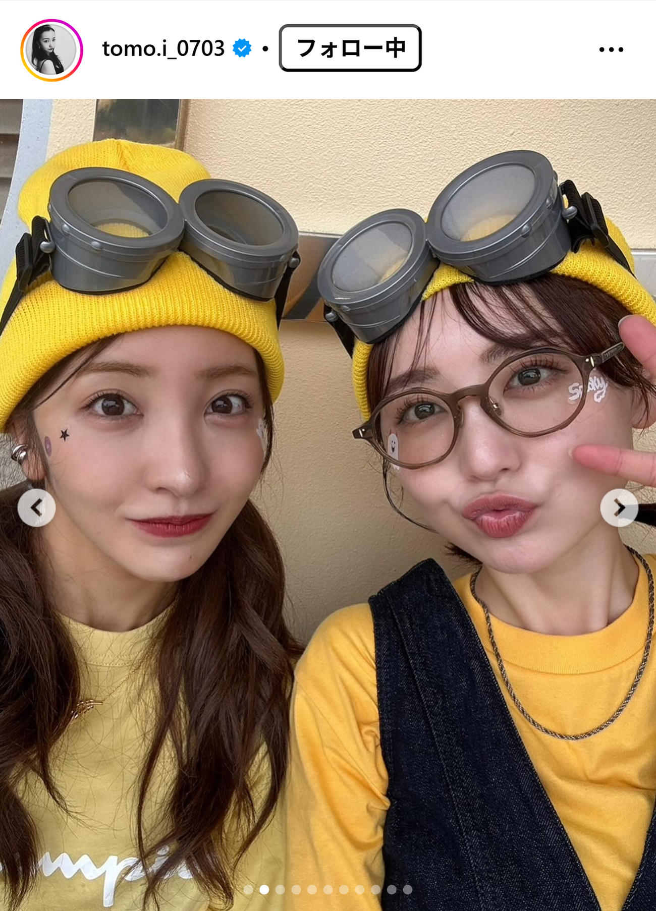 板野友美のインスタグラムから