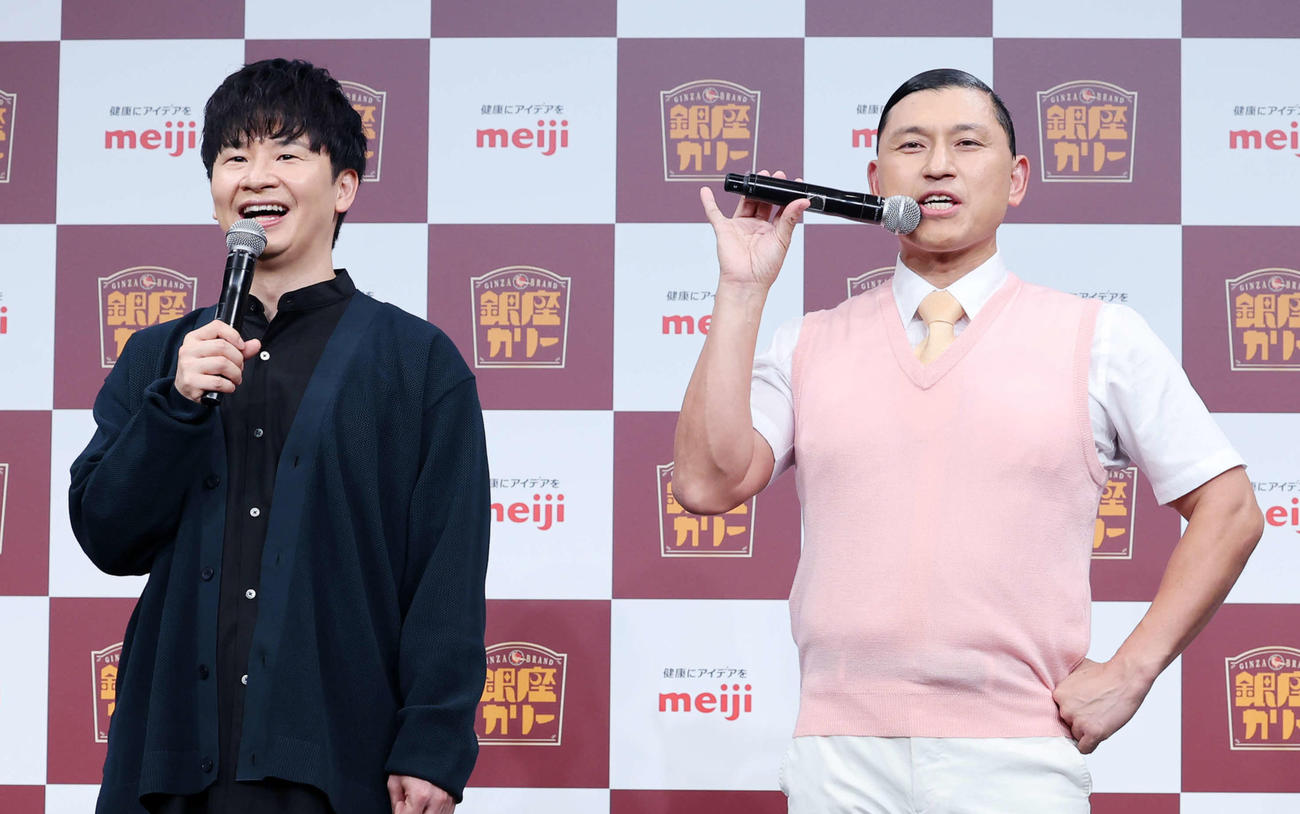 オードリー若林正恭（左）と春日俊彰（2024年撮影）