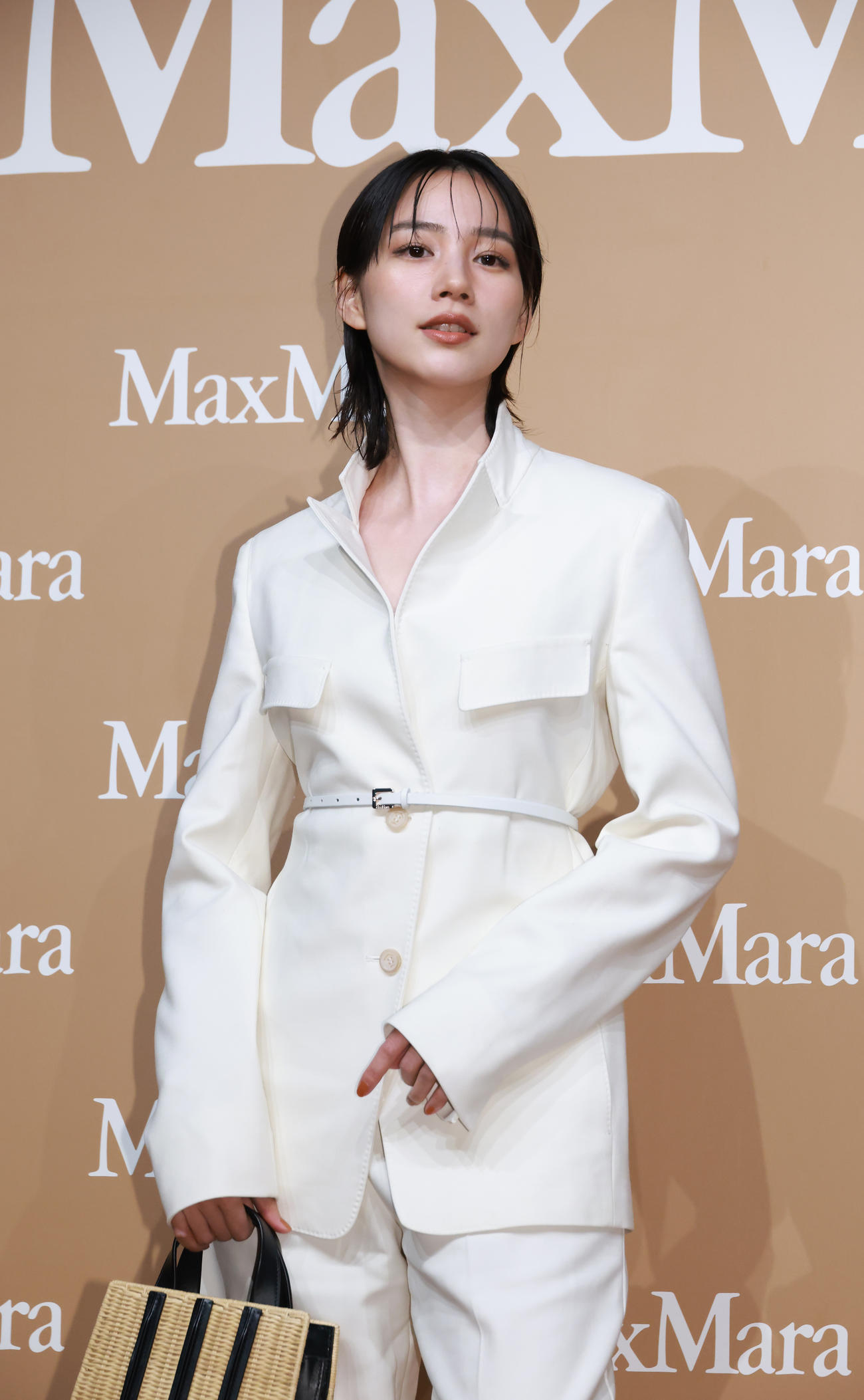 MaxMaraのイベントに参加したのん（撮影・中島郁夫）